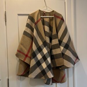 Burberry Wool Cape Poncho